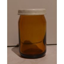 Lääkepurkki 35, ruskea, Orion muovikannella