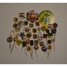 41 kpl rintaneuloja & -merkkejä