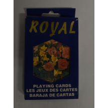 Royal -pelikortit, kukat