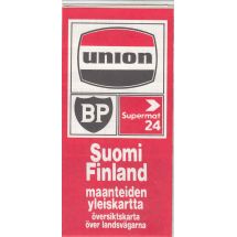 Suomi  Finland maanteiden yleiskartta 1980