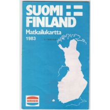 Suomi  Finland Matkailukartta 1983