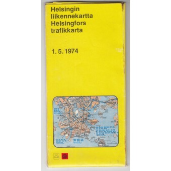 Helsingin liikennekartta 1.5.1974