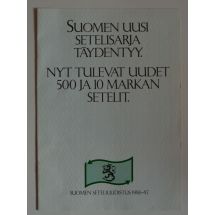 Suomen seteliuudistus 1986-87-esite