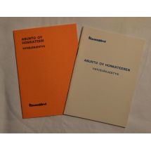 Asunto Oy Honkateeri yhtiöjärjestys 1966 & 1974