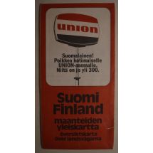 Suomi - Finland maanteiden yleiskartta Union