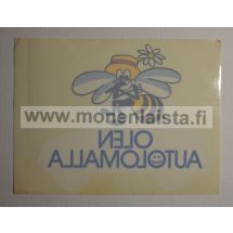 Olen autolomalla -ikkunatarra