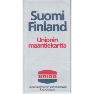 Suomi Finland Unionin maantiekartta 1984