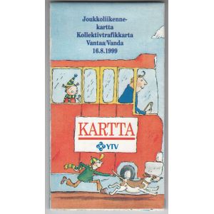 Joukkoliikennekartta Vantaa 16.8.1999