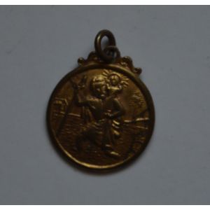 St Christopher -matkailijoiden suojelupyhimys riipus