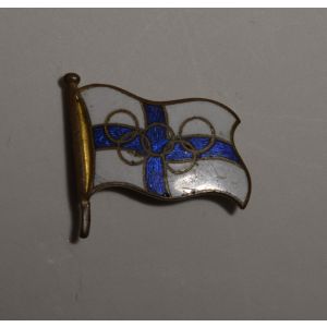 Suomenlippu olympiarenkailla -rintamerkki