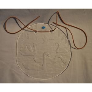 Merilasi Joutsenet lasitaulu