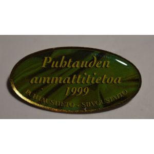 Puhtauden ammattitietoa 1999 -rintamerkki