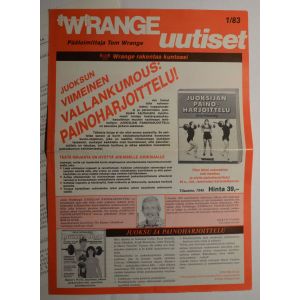 Wrange uutiset 1/1983 + asiakaskirje