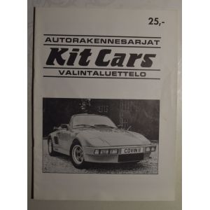 Autonrakennussarjat Kit Cars valintaluettelo v.1987
