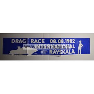 Drag Race Intern. 08.08.1982 Räyskälä -takalasitarra