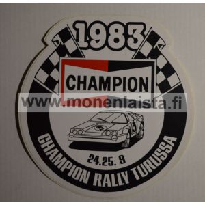 Champion Rally Turussa 1983 -tarra