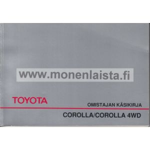 Toyota Corolla/Corolla 4WD omistajan käsikirja