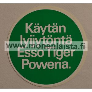 Käytä lyijytöntä Esso Tiger Poweria -tarra