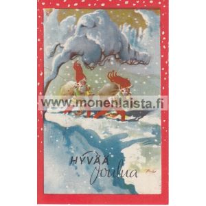 Tontut säkkien kanssa