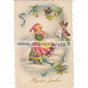 Tyttö soittelemassa