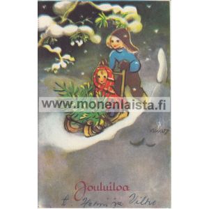 Lapset kuusen haussa